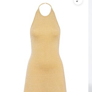 Miaou Bianca Gold Dress (Brand new -XS)